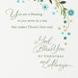 Cross and Flowers Clergy Appreciation Christmas Card Sentiment image number 2