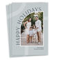 Modern Arch on Blue Flat Holiday Photo Card, , large image number 1