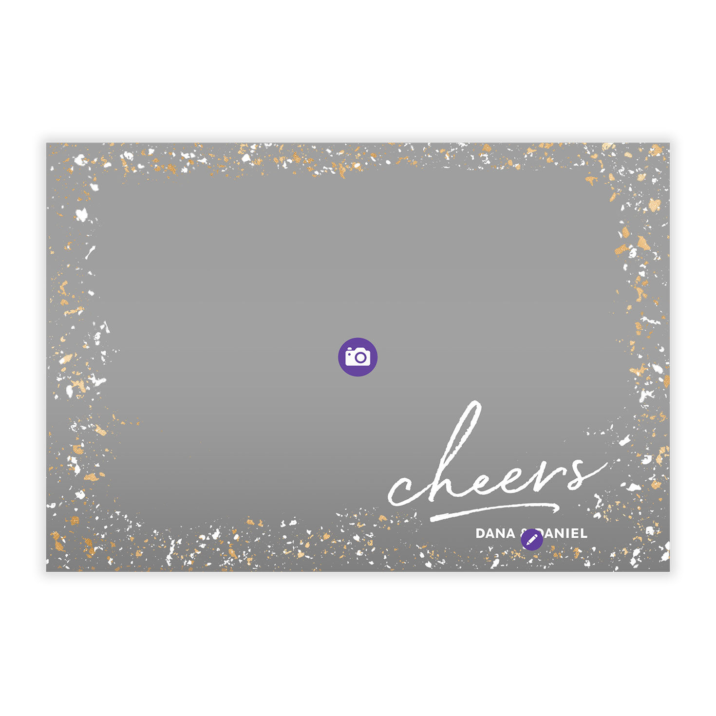 Glitz and Glamour Cheers Flat Holiday Photo Card, , large image number 5