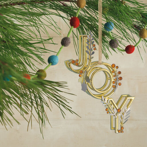 Joy Signature Premium Metal Hallmark Ornament, 