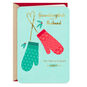 2 Mittens Granddaughter and Husband Christmas Card Card Front image number 1