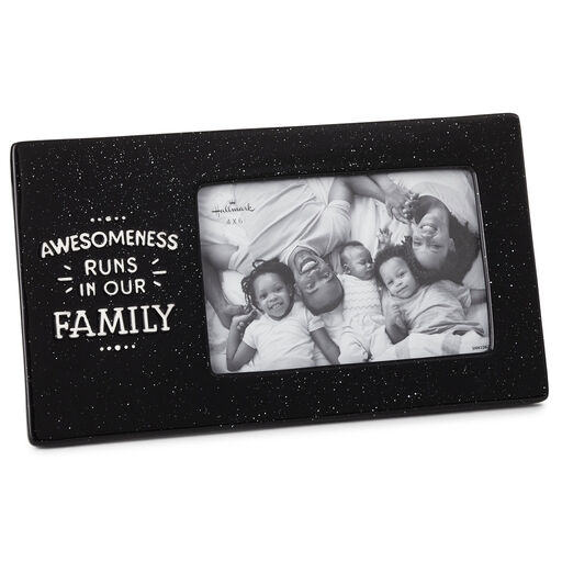 Awesomeness Runs in Our Family Ceramic Picture Frame, 4x6, 