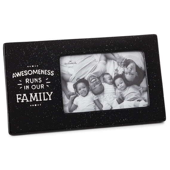 Awesomeness Runs in Our Family Ceramic Picture Frame, 4x6