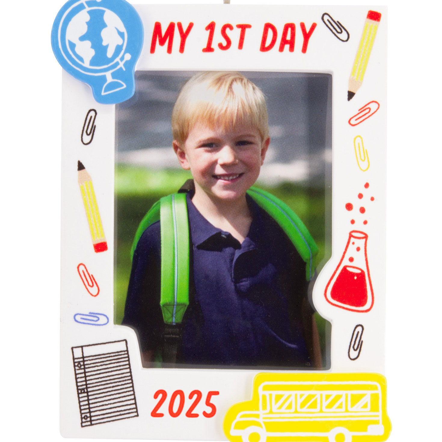 My First Day School 2025 Photo Frame Hallmark Ornament for only USD 14.99 | Hallmark