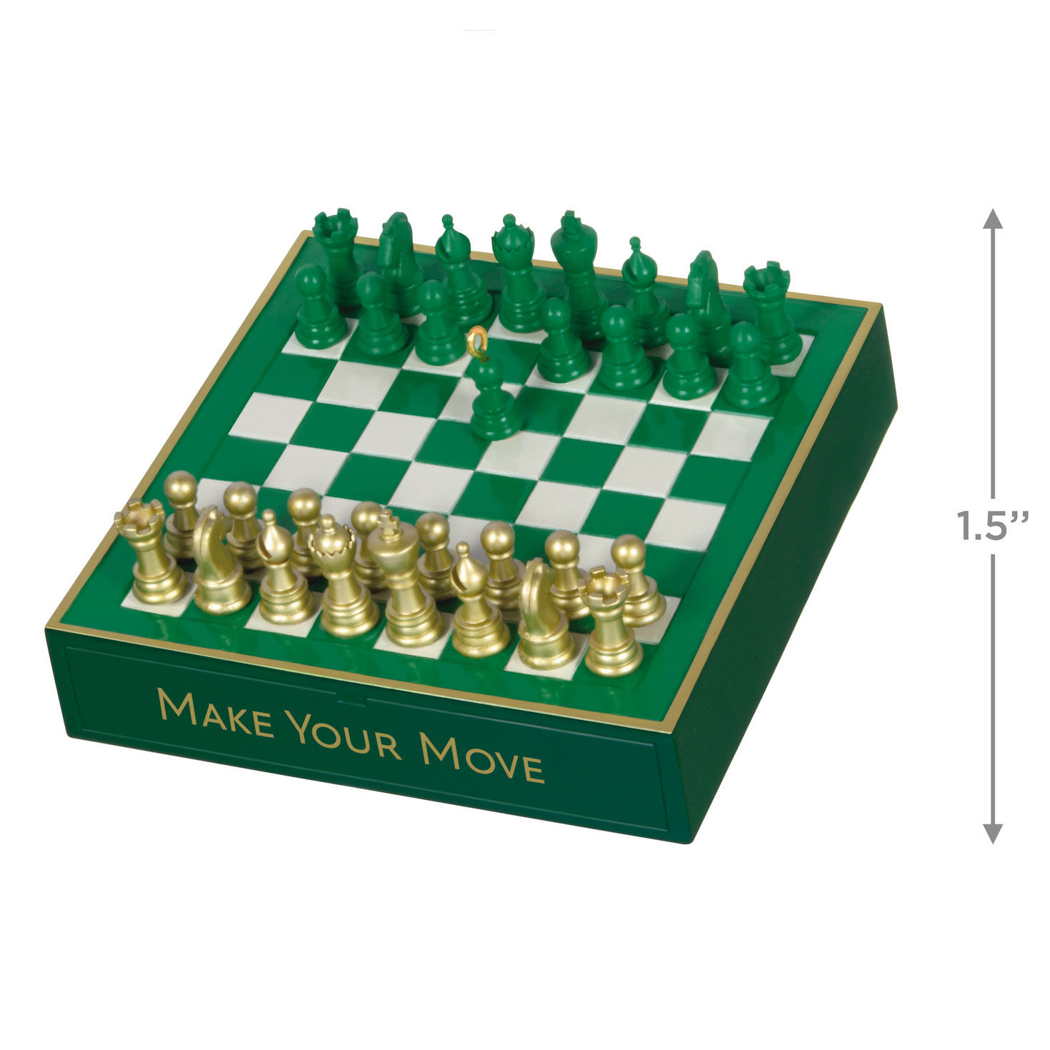 Chess Board Keepsake Ornament measurement image number 3