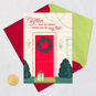 Red Door and Wreath Christmas Card Card Front with Envelope and Gold Seal image number 5