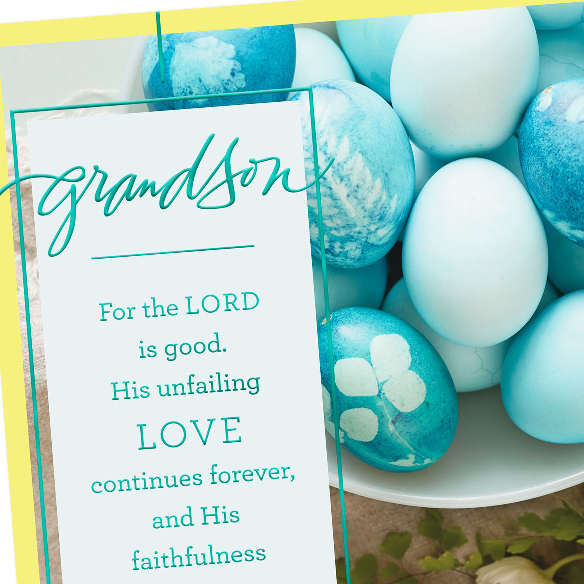 You Are a Blessing Religious Easter Card for Grandson Greeting Cards