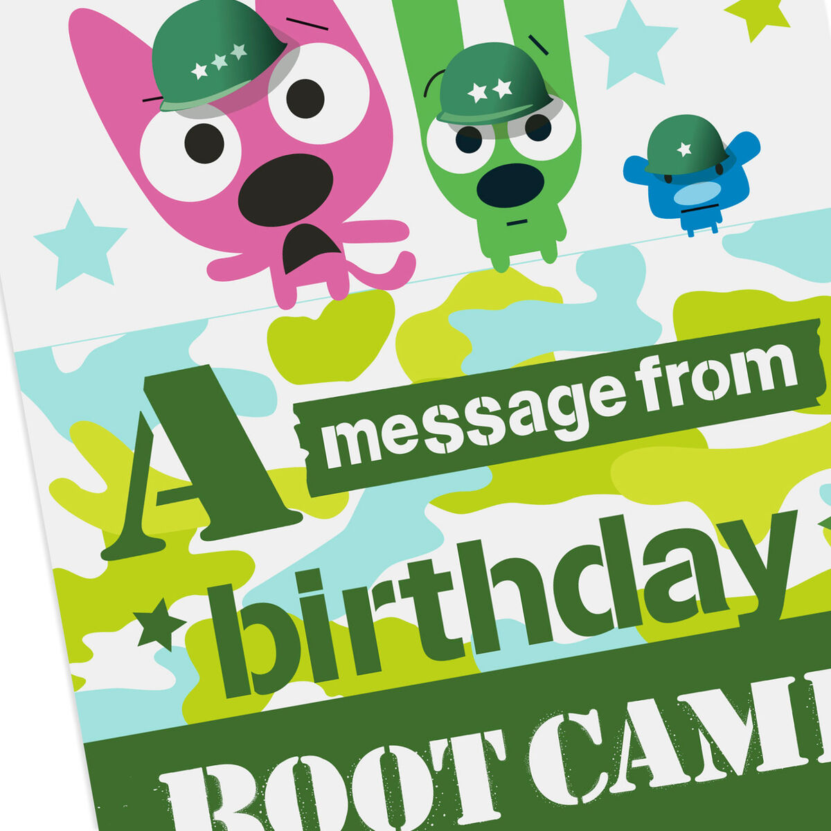 hoops&yoyo™ Boot Camp Birthday Card With Sound Greeting Cards Hallmark
