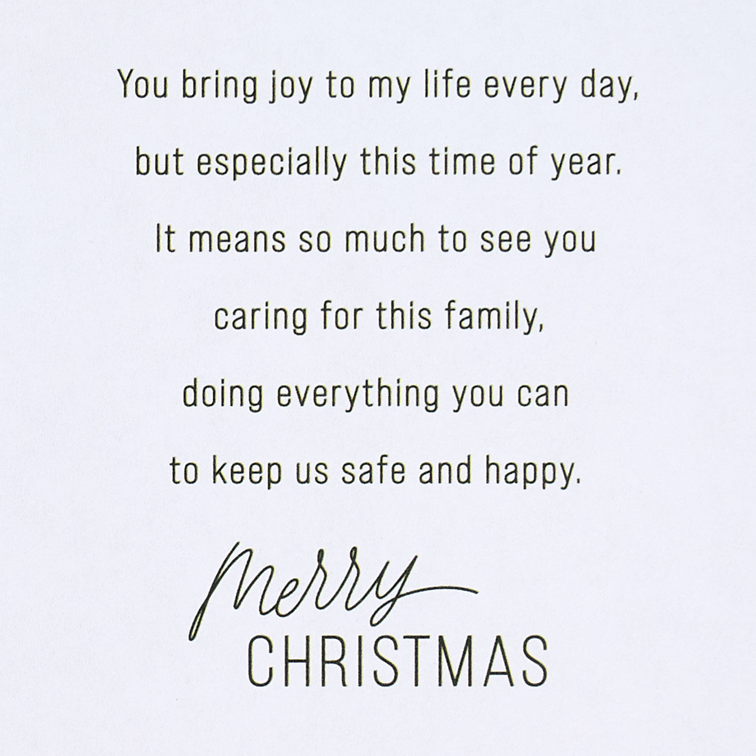 Modern Holiday Wreath Husband Christmas Card Sentiment image number 3