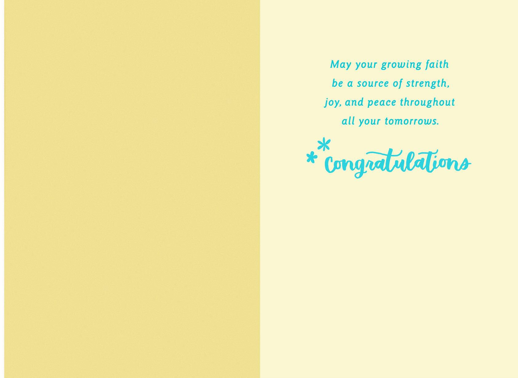 Important Milestone Confirmation Card