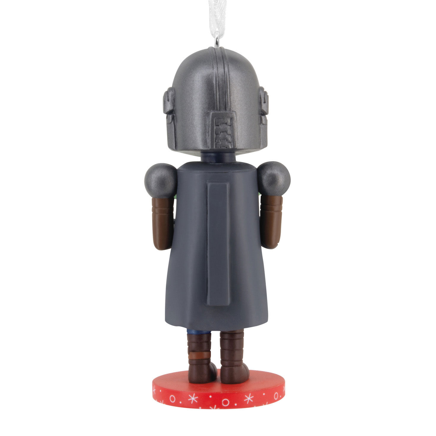 Mandalorian Grogu Nutcracker Christmas Ornament back image number 6
