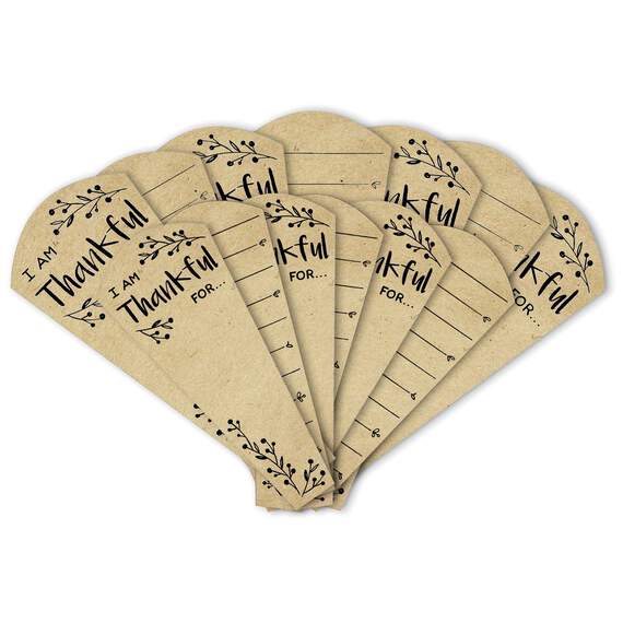 Turkey on the Table Kraft Paper I Am Thankful For Feathers, Pack of 13, , large image number 1