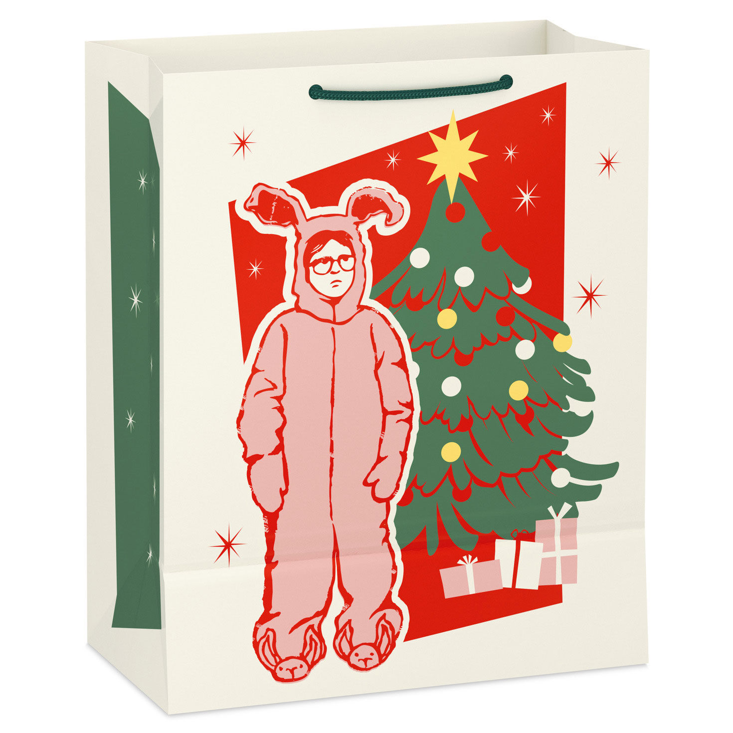 A Christmas Story Bunny Suit Large Christmas Gift Bag Back image number 6