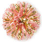 Pink and Gold Metallic Pom Pom Gift Bow, 5"  image number 1