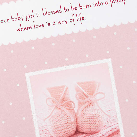 Happy Start in Life New Baby Girl Card, , large image number 4