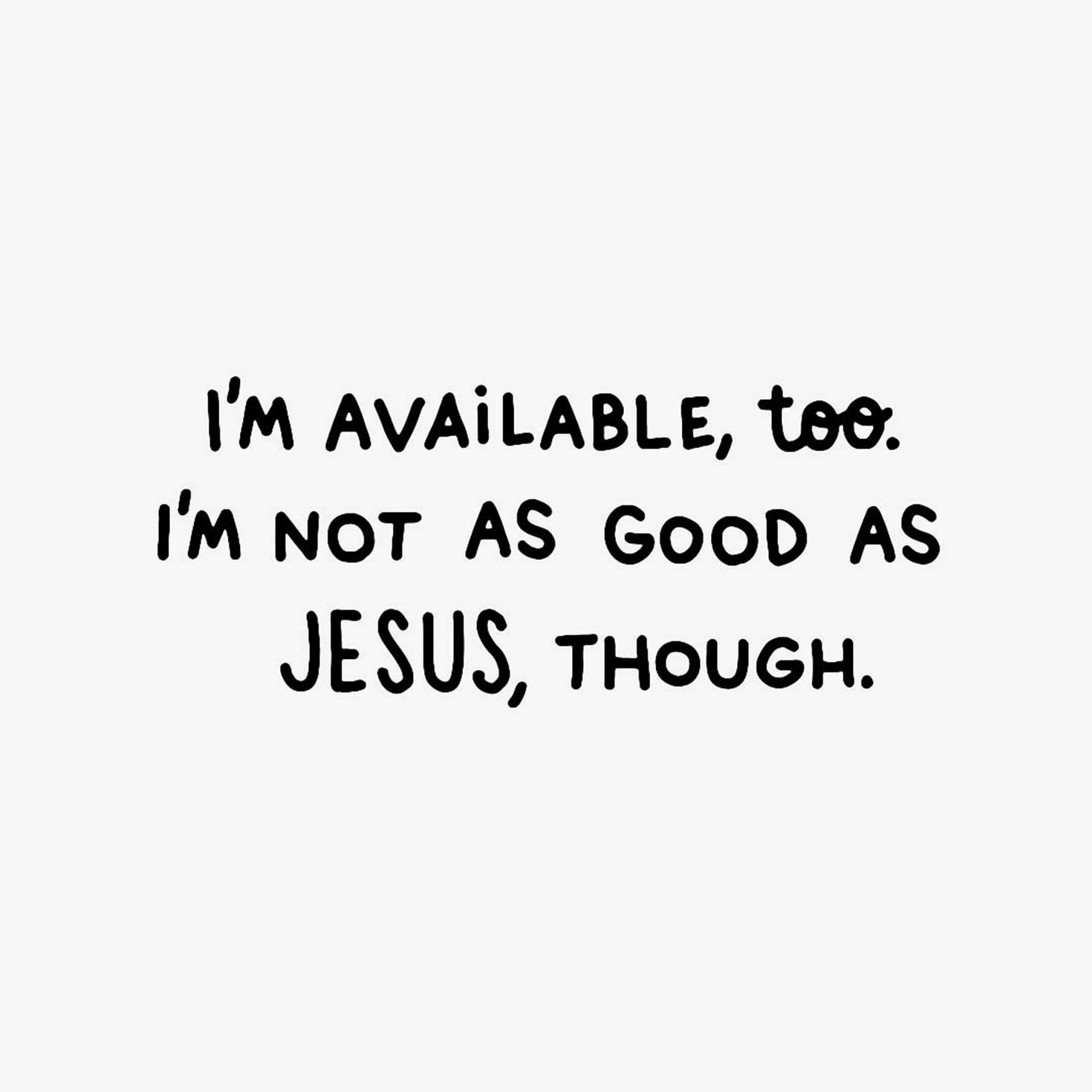 Jesus With Coffee Mug Funny Encouragement Card Sentiment image number 2