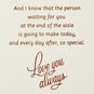 Tulle and Palm Leaf Decor Daughter Wedding Card  image number 3