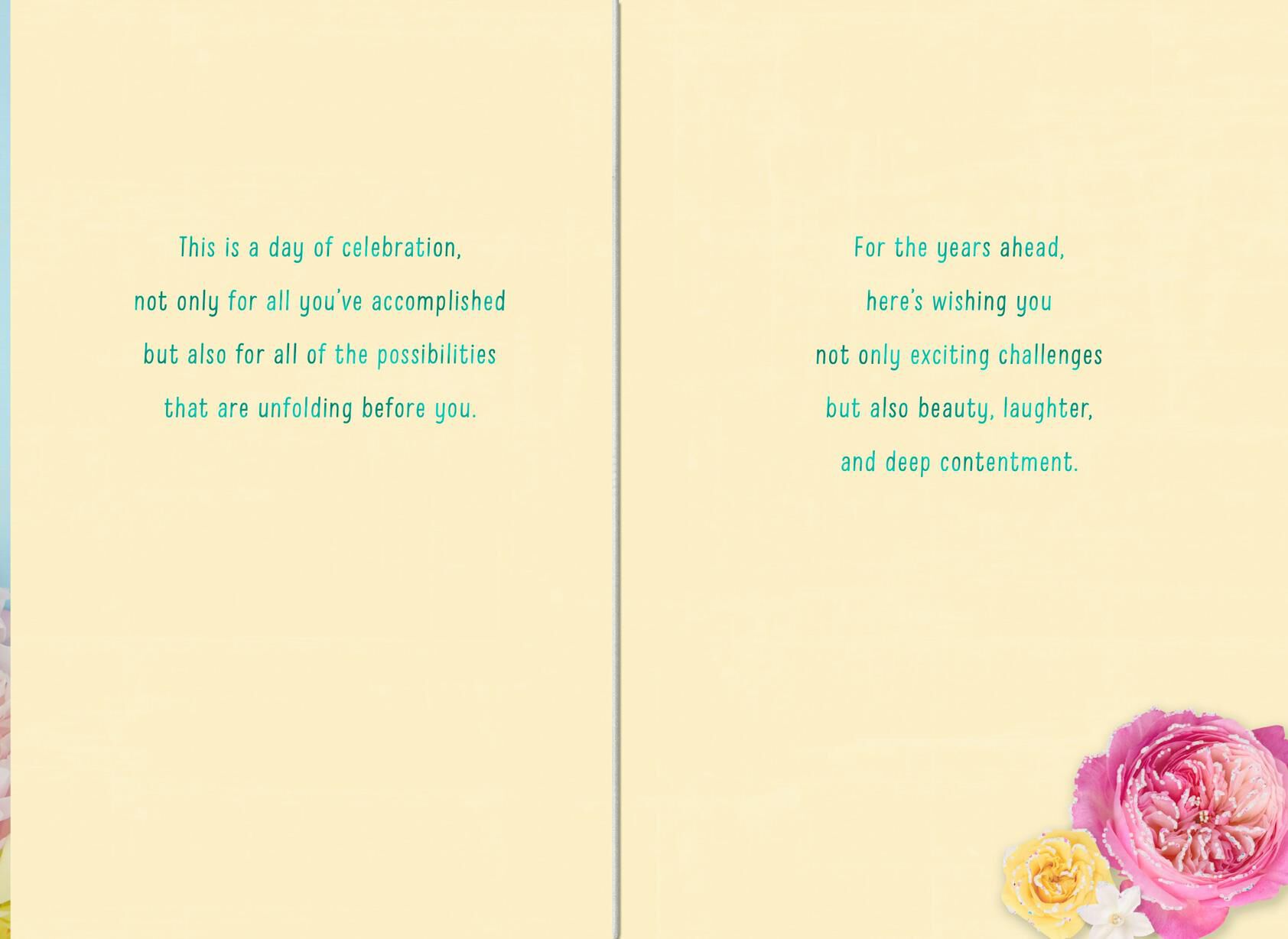 Floral Blooms Retirement Card