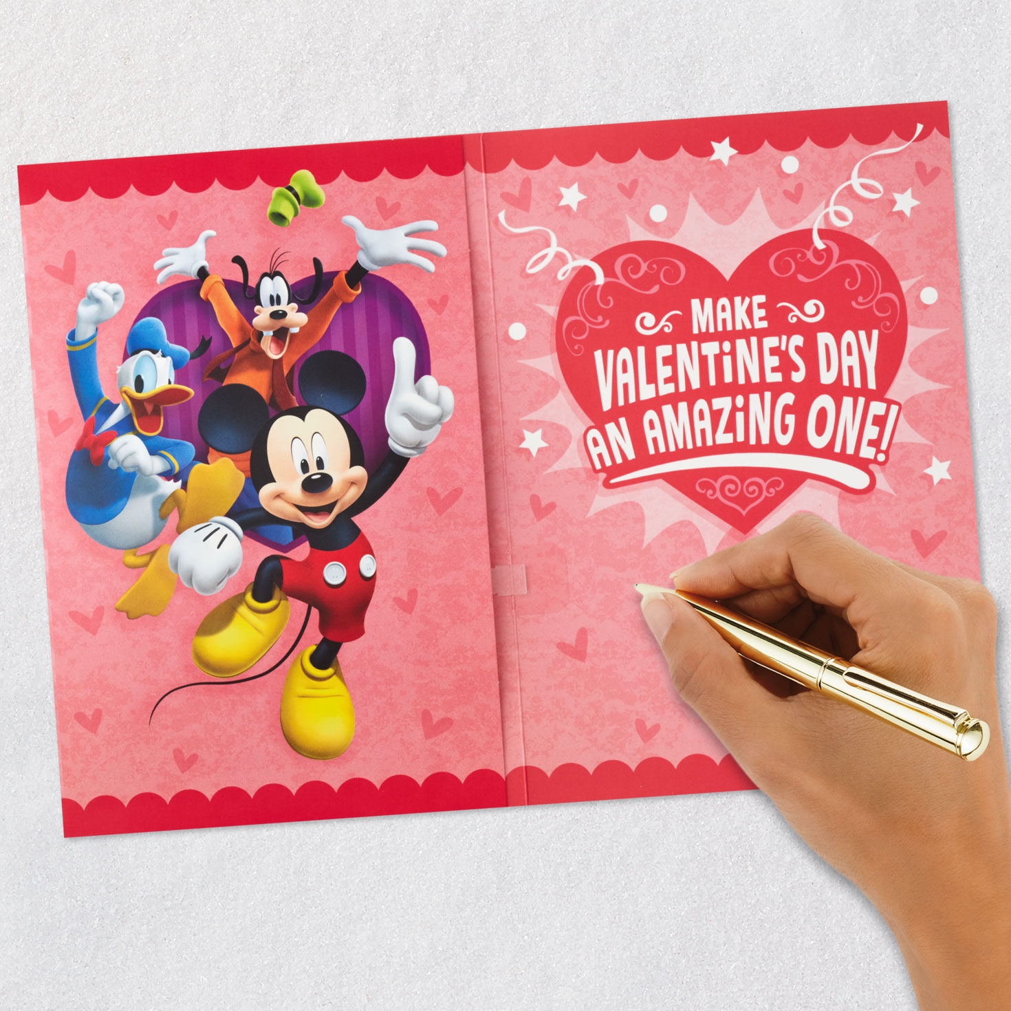 Mickey Mouse Musical Valentine's Day Card signing card image number 6