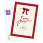Red Bow Personalized Christmas Card for Sister Card  front with Envelope  image number 2