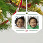 Two-Photo Personalized Text and Photo Metal Ornament, , large image number 2