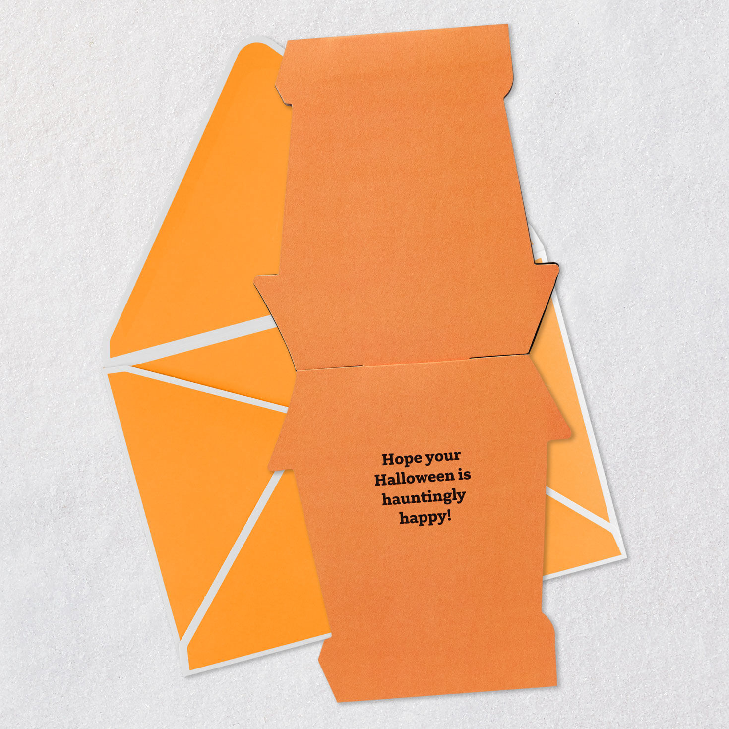Spooky Haunted House Pop-Up Halloween Card Open card with envelope image number 3
