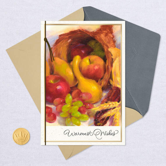 Good Things in Abundance Thanksgiving Card, , large image number 5