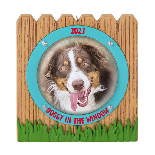 Doggy in the Window 2023 Photo Frame Ornament, 