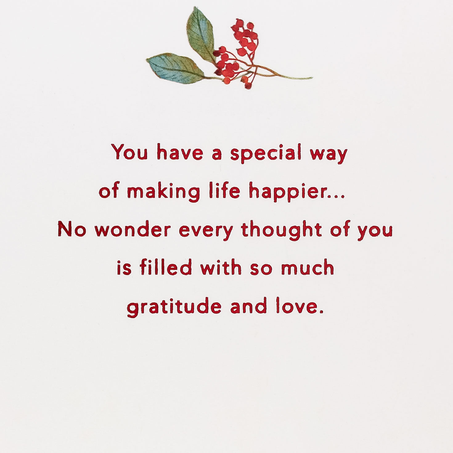Red Floral Border Daughter Christmas Card Sentiment image number 2