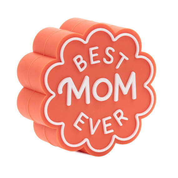 Charmers Best Mom Ever Coral Silicone Charm, , large image number 1