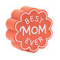 Charmers Best Mom Ever Coral Silicone Charm, , large image number 1