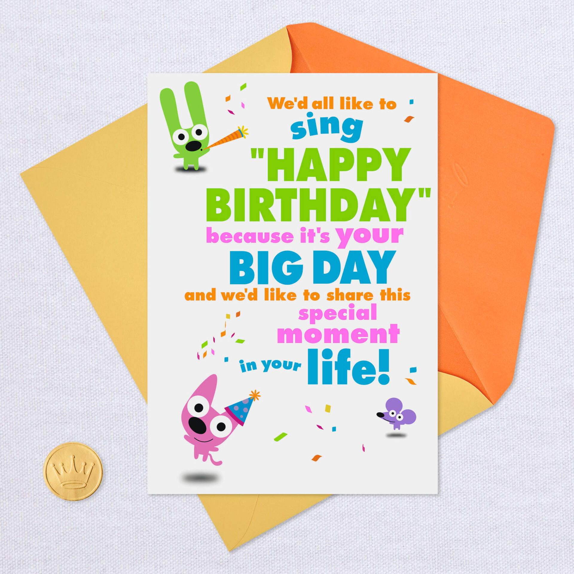 hoops&yoyo™ Pass the Cake Birthday Card With Sound Greeting Cards