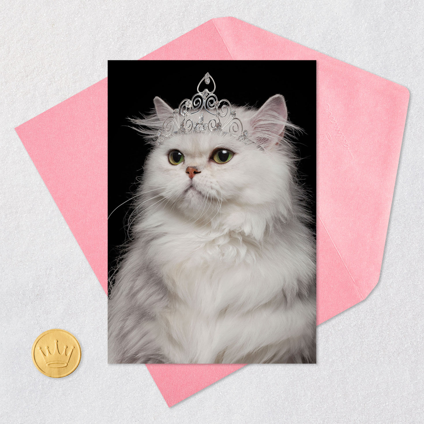 You're the Damn Queen Funny Birthday Card Card Front with Envelope and Gold Seal image number 5