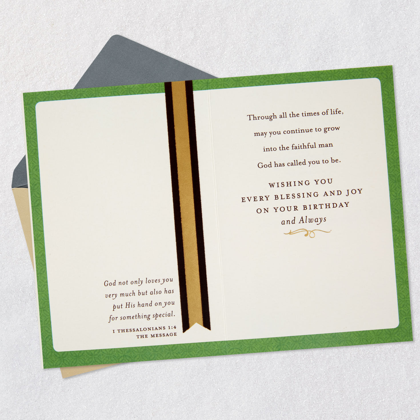 May You Continue to Grow Religious Birthday Card for Son, , large image number 4