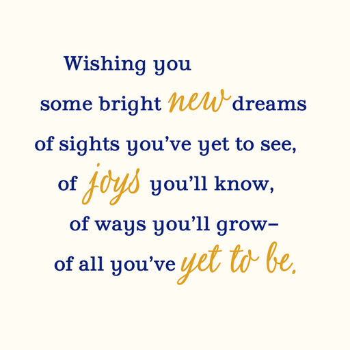 Warm Memories and New Dreams 2023 Graduation Card, 