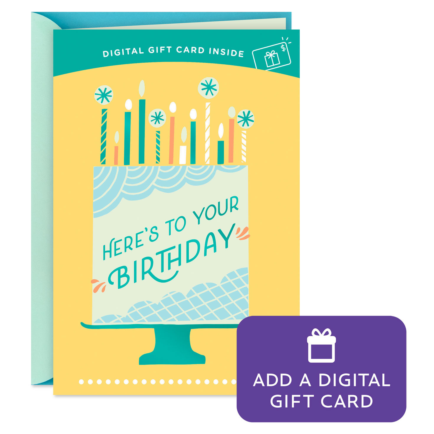 Here's to You Cake and Candles Gift Card Greeting Birthday Card for only USD 4.99 | Hallmark