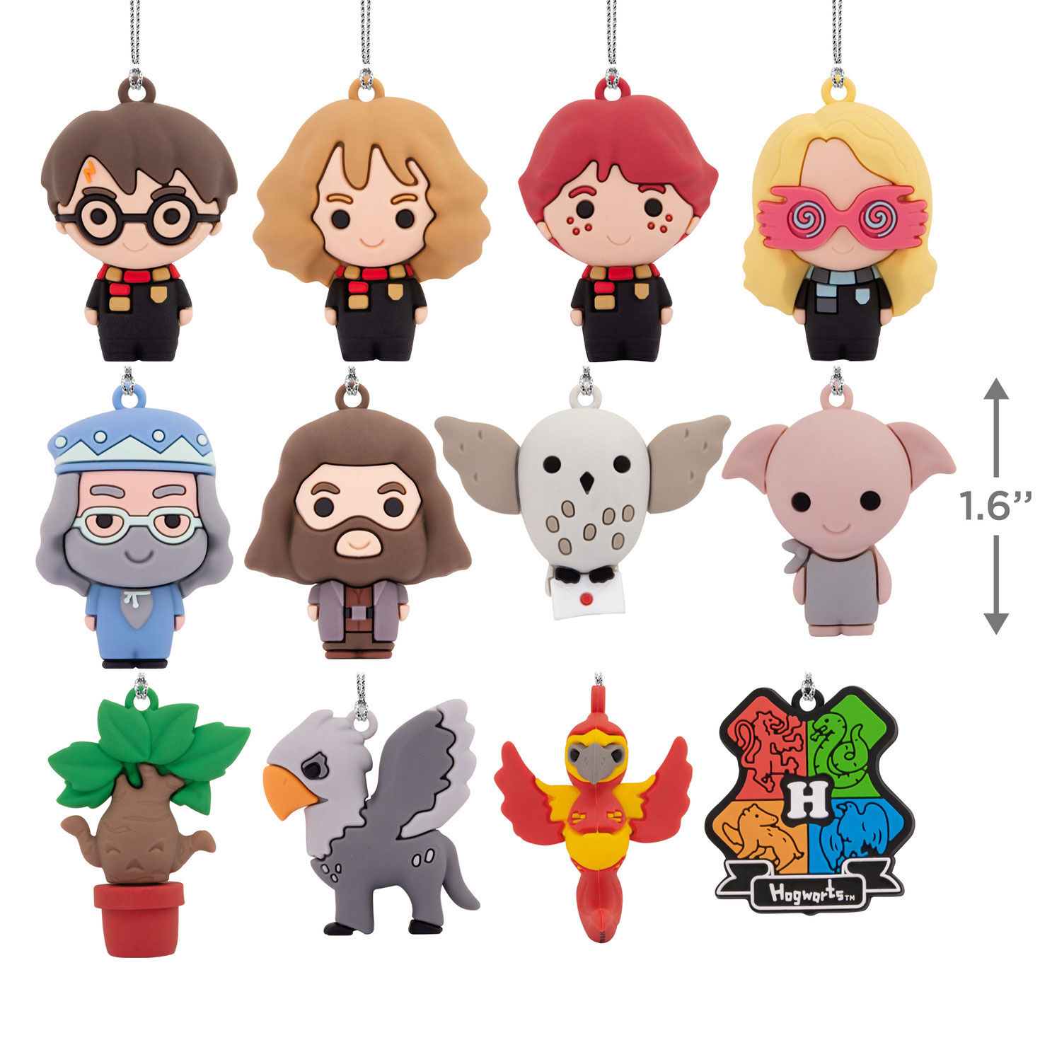 Harry Potter&trade; Hallmark Countdown Calendar Paper Tree Set With 12 Mini Ornaments, , large image number 3