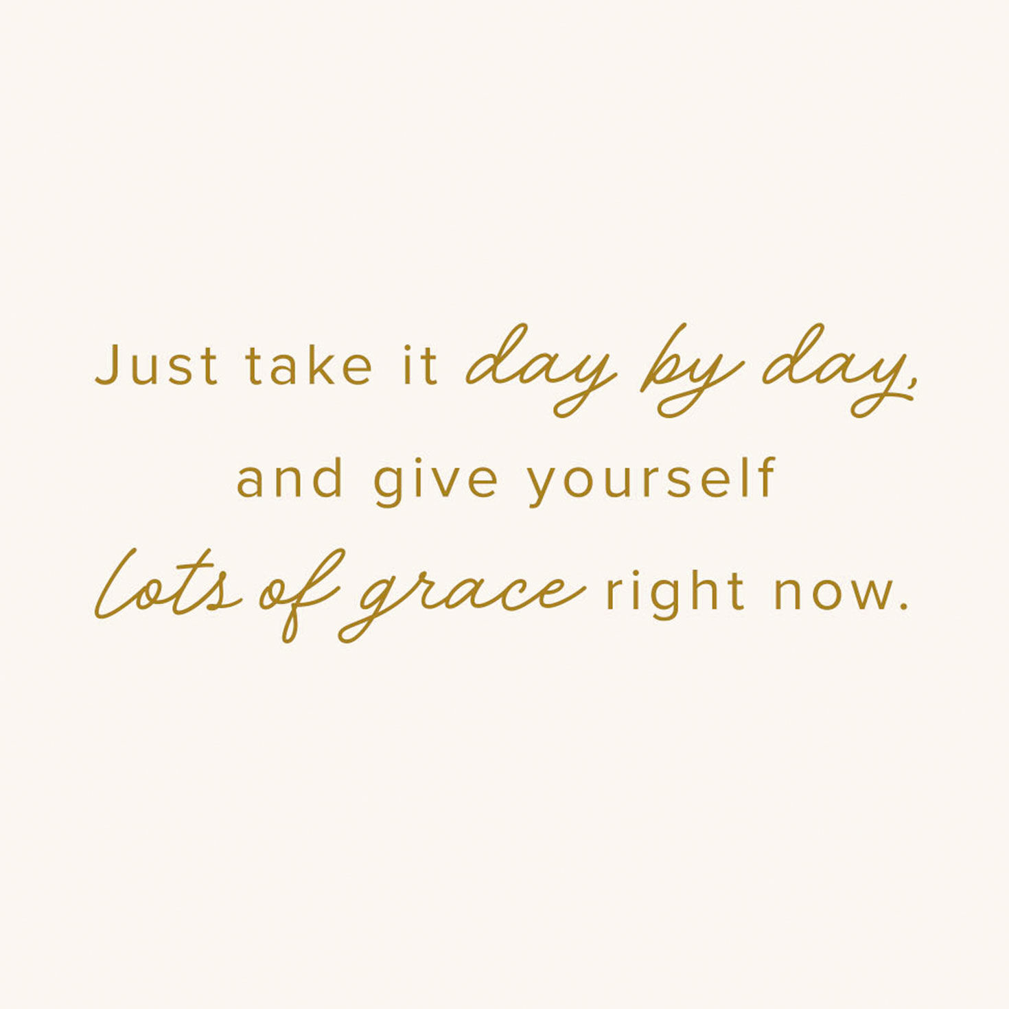 Gold Leaves and Pastel Abstract Treatment Encouragement Card Sentiment image number 2