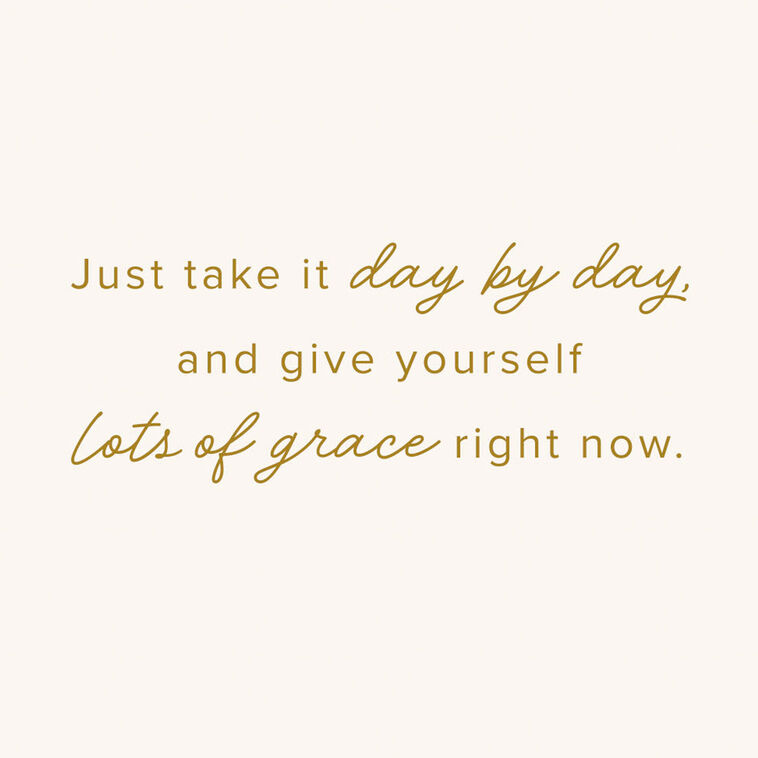 Gold Leaves and Pastel Abstract Treatment Encouragement Card Sentiment image number 2