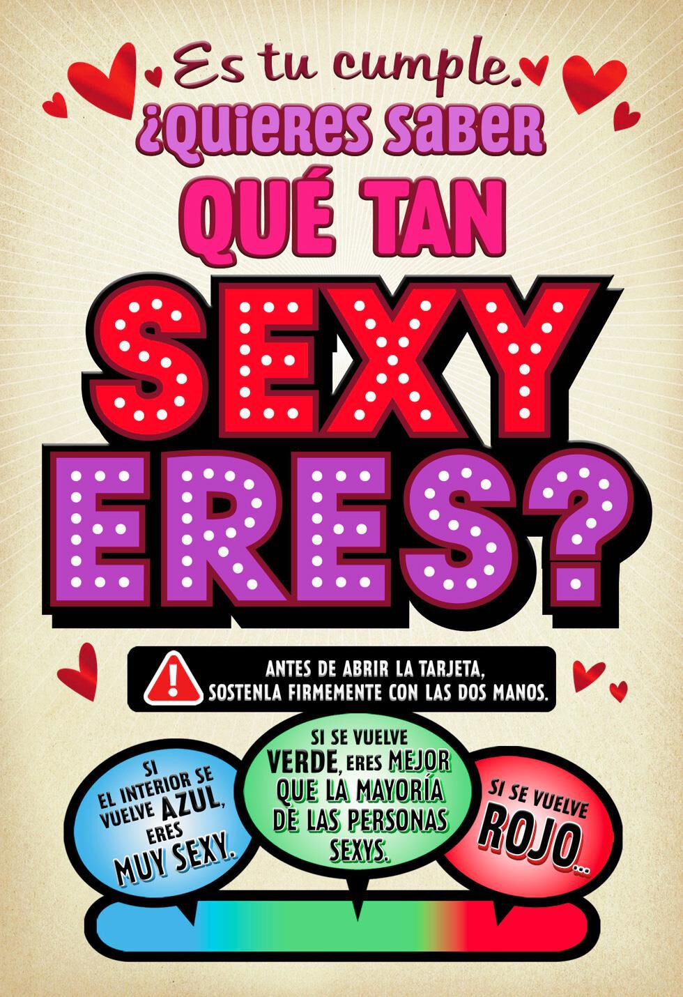 How Sexy Are You? Spanish-Language Birthday Card
