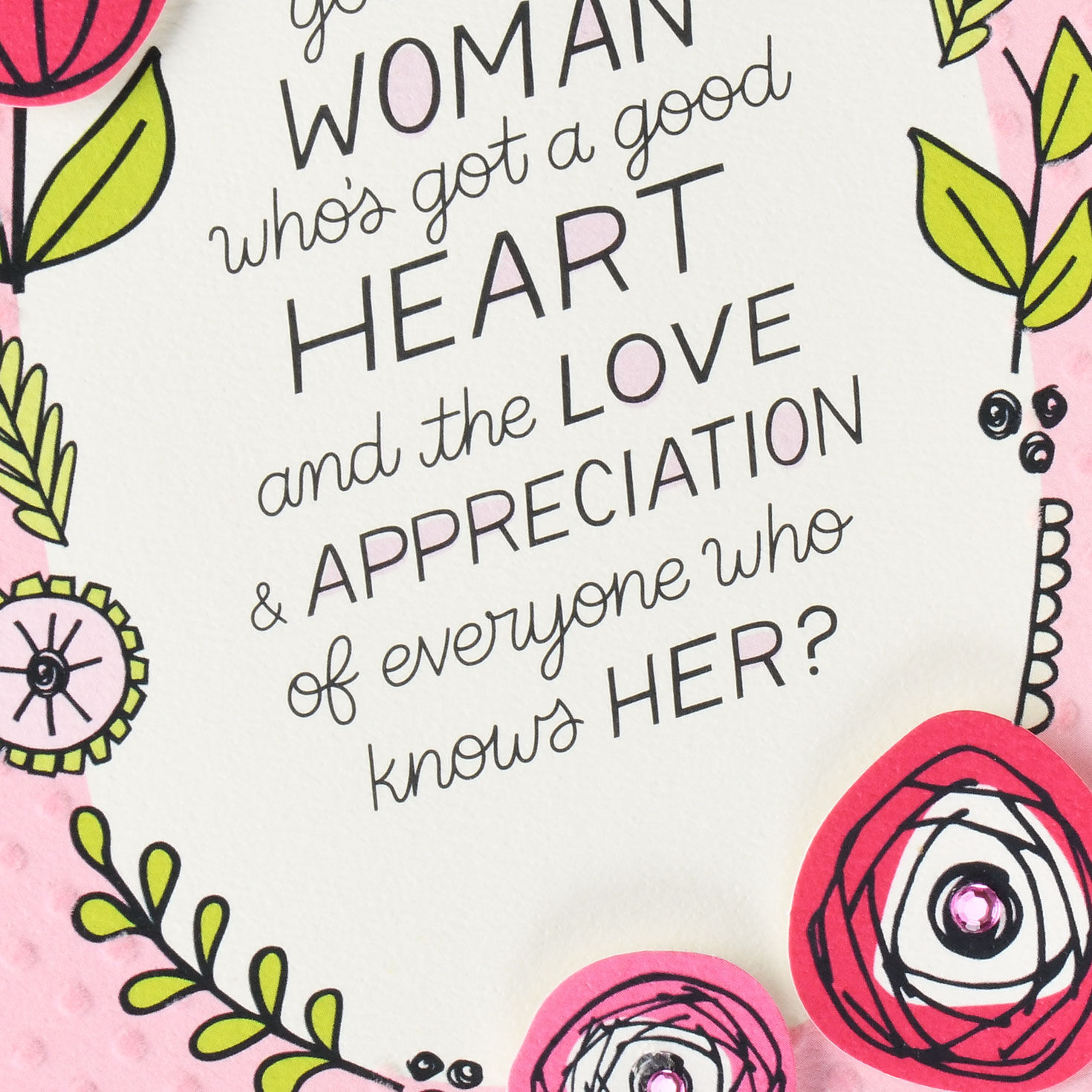 Floral Wreath Birthday Card for Female Relative Card Front Detail image number 4