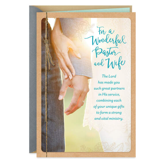 Your Ministry Together Religious Clergy Appreciation Card for Pastor and Wife