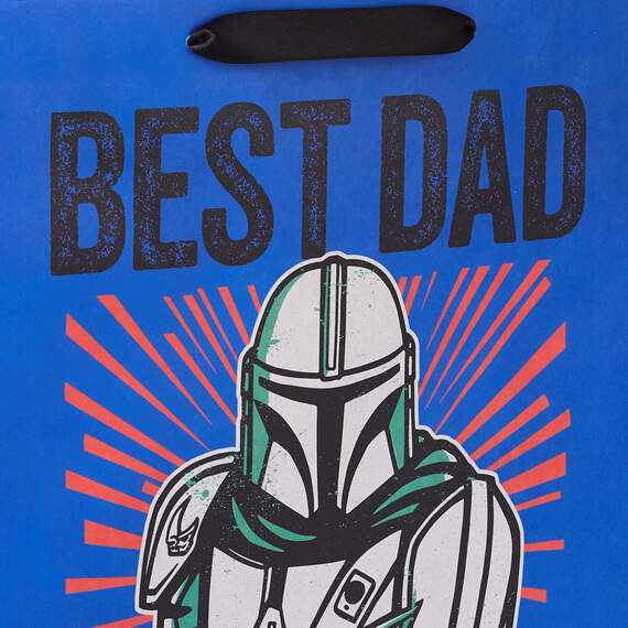 13" Star Wars: The Mandalorian™ Best Dad in the Galaxy Large Father's Day Gift Bag, , large image number 4