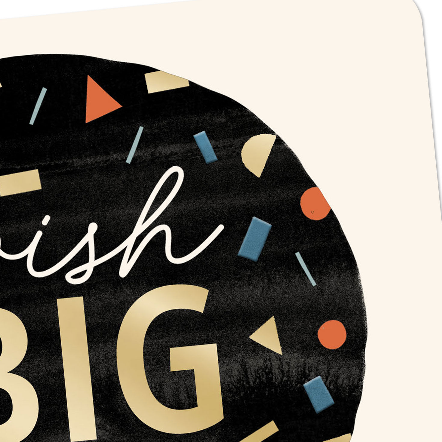 Big Balloon and Confetti Birthday Card Card Front Detail image number 4