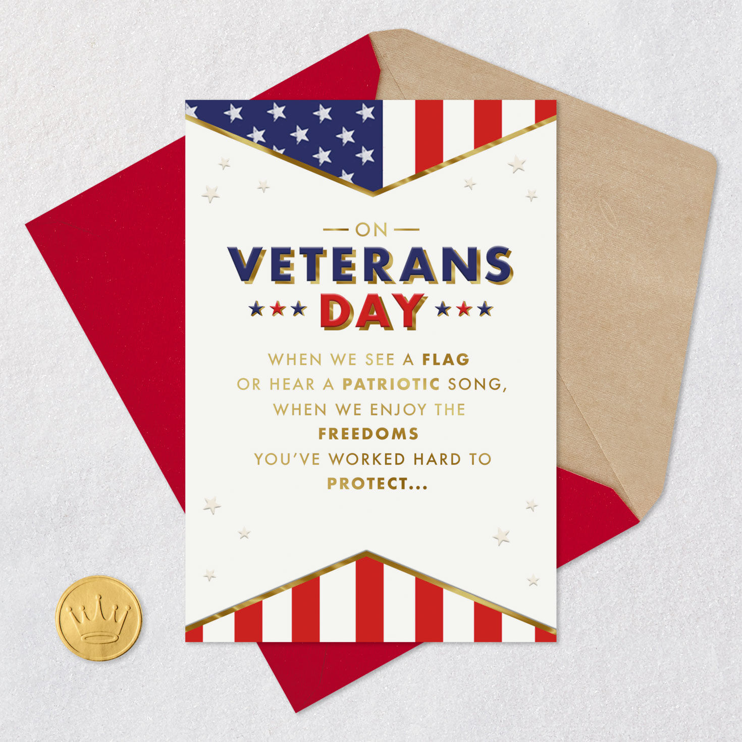 Thank You for Your Service Veterans Day Card for only USD 3.99 | Hallmark