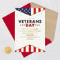 American Flag Veterans Day Card Card Front with Envelope and Gold Seal image number 5