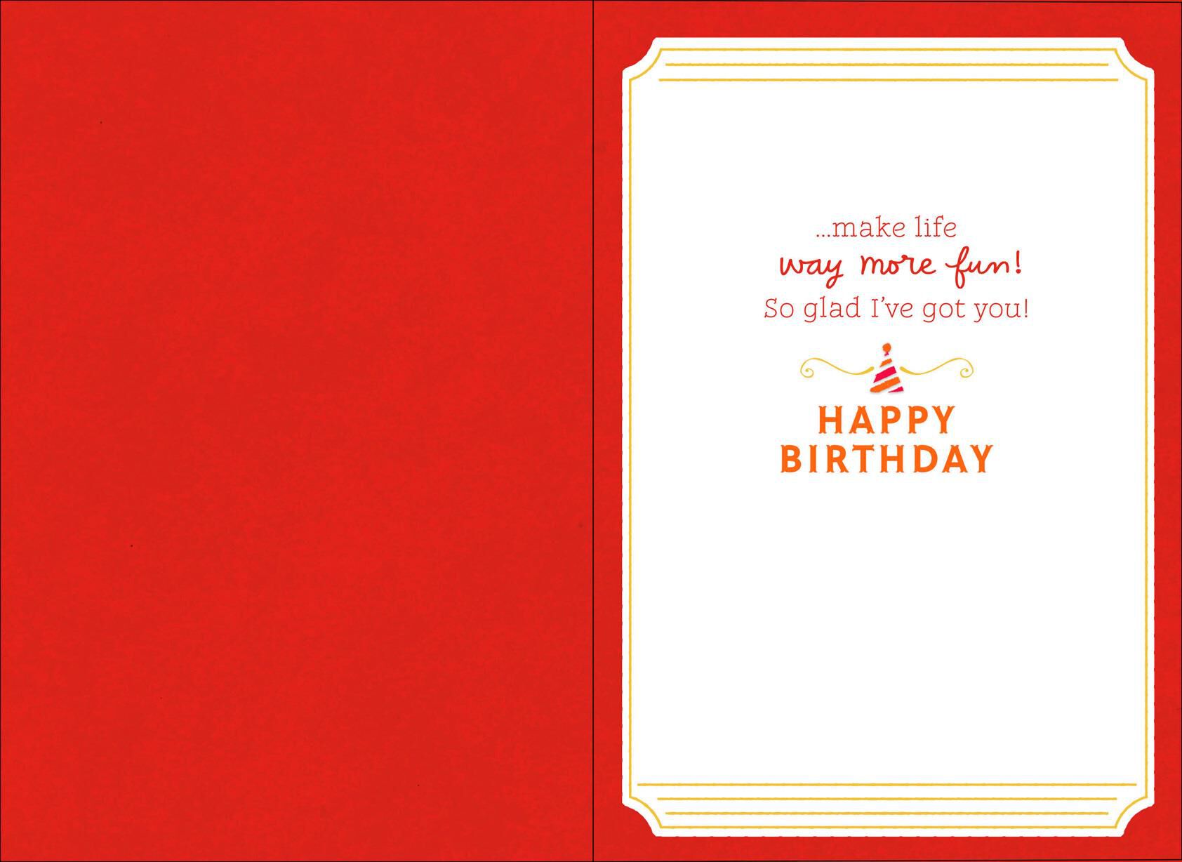 Friends Like You Lettering Birthday Card for Friend