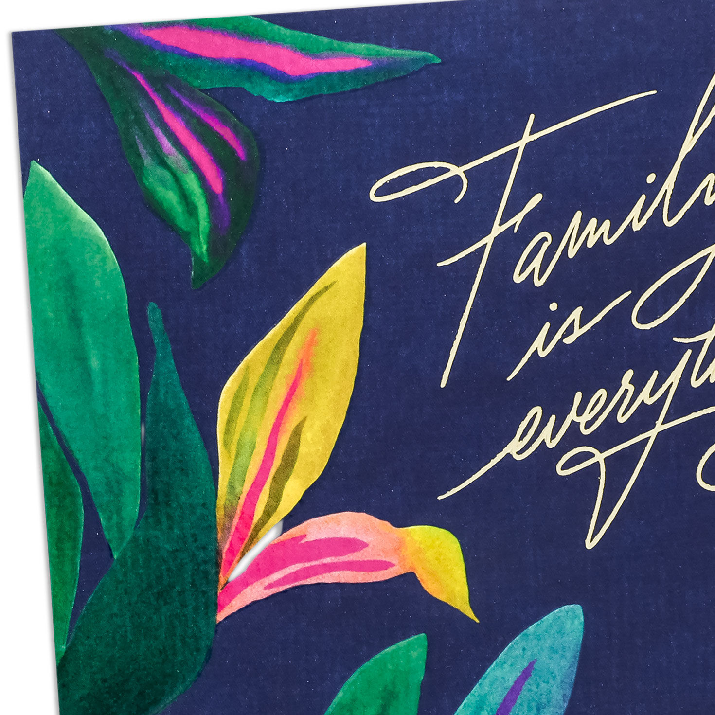 Colorful Leaves Birthday Card for Family Member Card Front Detail image number 4