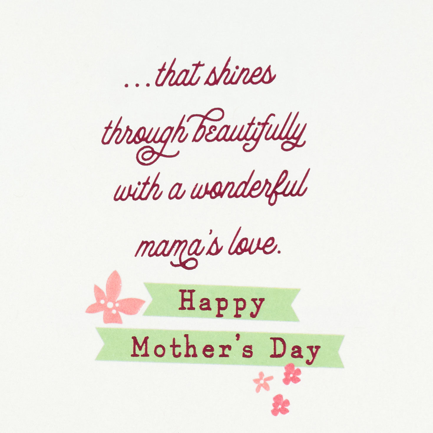 Feminine Flowers Religious Mother's Day Card Sentiment image number 2