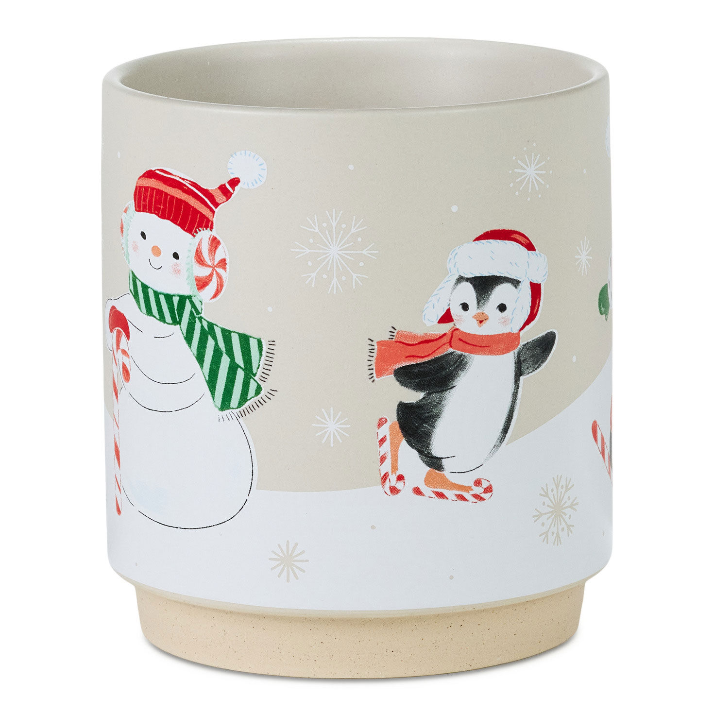 Santa, Reindeer, Penguin Skiing Mug side image number 3